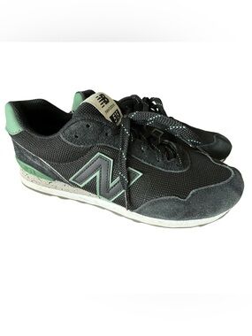 New Balance Men’s 515 Black & Green Suede Mesh Casual Sneakers Size 9 Wide 4E